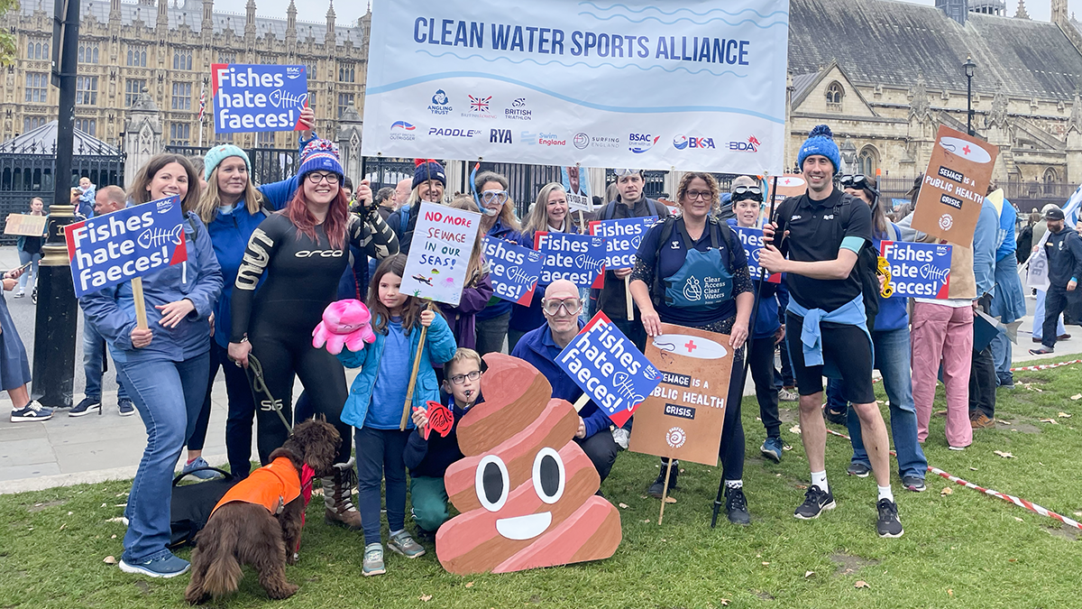 Water sports join thousands from across the UK to march for clean water Water sports join thousands from across the UK to march for clean water
